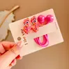 Elásticos de Cabelo Infantis de Desenho Animado, Laços Fofos para Rabo de Cavalo, Elásticos de Alta Elasticidade, Cordas de Cabelo com Pontas Duplas