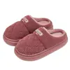 Pantuflas de Algodón Lidani para Mujer Invierno Nuevo Estilo Interior Hogar Cálidas Antibacterianas de Felpa Cómodas para el Hogar Hombres Invierno