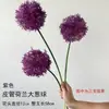 Novo Estilo Flor Artificial de Plástico Haste Única Bola Redonda Cebola Verde Holandesa Bola de Cebola Verde Decoração no Local Salão de Casamento Hotel Flor Falsa