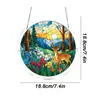 Adorno colgante de acrílico estilo rompecabezas, bestseller transfronterizo, colgante redondo, accesorio decorativo de oficina, personalizable con tu propio diseño
