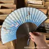 Abanico de Bambú Personalizado Estilo Antiguo, Abanico Plegable Portátil de Verano, Abanico de Danza Estilo Japonés, Abanico Antiguo Hanfu, Abanico para Mujer Estilo Japonés, Abanico Plegable Pequeño