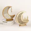Lámparas LED navideñas nuevas, adornos lunares, adornos de madera, decoraciones para el hogar, colgantes artesanales, directos de fábrica