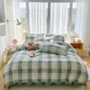 Nuevo Juego de Ropa de Cama Sencillo Engrosado Individual y Doble 2026 con Funda de Edredón Cepillada, Juego de Ropa de Cama de Tres Piezas para Dormitorio