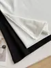 Camiseta blanca de manga larga para mujer, hecha de algodón lyocell, corte holgado, adecuada para usar como prenda exterior, con diseño de manga raglán