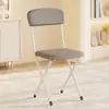 Cadeira de jantar, cadeira dobrável, banqueta, cadeira com encosto, portátil, para uso doméstico, moderna, minimalista, elegante, criativa, banqueta redonda, cadeira, cadeira de restaurante