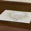 Pulsera de Perlas Flor de Cuatro Hojas Que No Se Desvanece, Lujo Accesible de Verano para Niñas y Pulsera de Estilo Chino Nuevo de Gama Alta Pulsera para Mejor Amiga Nicho