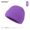 Otoño e invierno nuevo gorro de lana tejido estilo coreano color caramelo cálido para pareja gorro pulóver estudiante gorro melón niños