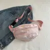 Bolsa Dumpling Bolsa Transversal Feminina Grande Capacidade Personalizada Casual Bolsa de Cintura 2024 Verão Doce Esportivo Personalizado Estilo Ocidental Bolsa de Peito