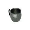 Fornecimento Transfronteiriço de Copos Moscow Mule, Copos de Coquetel de Aço Inoxidável, Copos em Formato de Tambor de Cobre Galvanizado Eletroliticamente Gravados, Taças de Vinho Personalizadas