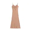 Nuevo Vestido Bodycon Sexy sin Espalda para Mujer Verano 2026, Estilo Chica Caliente Americana, Vestido de Tirantes Finos Color Sólido Ajustado
