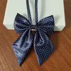 Pajarita Rayada Decoración de Atuendo de Negocios para Mujer Banco Hotel Ropa de Trabajo Cuello de Trabajo Flor Estilo Preppy Lazo Negocios