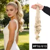Trenzas de Peluca de Caballo para Mujer, Trenzas de Peluca Onduladas Grandes, Cola de Caballo Baja Natural Esponjosa, Peluca de Cola de Caballo Alta para Volumen Adicional, Venta al por Mayor