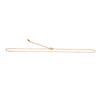 Cadena de acero inoxidable exclusiva para comercio exterior, collar clásico de forma O de 1.3 mm de ancho, joyería de moda, regalo de cumpleaños para mujer, gargantilla