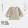 Ropa para bebé, otoño e invierno, top cálido a rayas con forro polar, capa base de grado A para bebé, adecuado para usar al aire libre, colección de otoño, ropa infantil An'yang