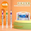 Canetas Marcadoras Acrílicas para Alunos do Ensino Fundamental, Canetas de Aquarela Infantis para Jardim de Infância, Canetas de Pintura Laváveis, Canetas Coloridas