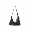 Bolsa Hobo Clássica Única de Ombro Nova para o Dia a Dia Bolsa Dumpling de Couro Vegetal com uma Bolsa de Ombro Versátil Casual Vintage de Alta Qualidade