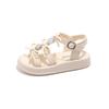 Zapatos Romanos de Suela Blanda 2025 Verano Nuevo Estilo Coreano Zapatos de Princesa con Lazo y Pedrería para Niña Sandalias de Plataforma para Niños