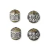 Plata de Ley S925 Cuentas Espaciadoras Estilo Xizang Cuentas para Cintura para Joyería con Cuentas Patrón Estrella Luna Semilla de Pasión Cuentas Superiores Cuentas Sueltas Accesorios