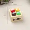 Accesorios de resina DIY de dibujos animados Caja M&M's Dijes para zapatos Juguetes de comida en miniatura Pinzas para el cabello Llaveros Colgantes Accesorios