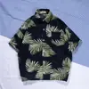 Camisa Hawaiana de Flores de Playa de Manga Corta para Hombre Holgada cec Super Fuego Estilo Puerto Retro Chaqueta Camisa Ropa de Hombre