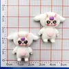 Muñeco de Animal de Dibujos Animados Accesorios de Resina para Tres Años DIY Hecho a Mano Imán para Refrigerador Pasador Llavero Colgante de Mochila Escolar de Moda