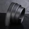 Cinturón de piel de vaca de capa superior para hombre, cuero genuino, automático, sin hebilla, suave, cinturón para pantalón de hombre, sello de cintura, cinturón al por mayor para hombre