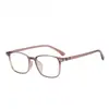 Y6634 Nuevas Monturas de Gafas Tr para Hombres y Mujeres, Cuadradas Ultraligeras Estilo Retro Moderno Ins Moda Calle Anti-Luz Azul