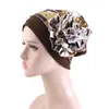 Gorro Transfronterizo con Flor Lateral, Gorro Pañuelo, Gorro de Quimioterapia, Gorro Postparto, Gorro Protector para el Cabello, Gorro Transfronterizo de Amazon Jdt-515