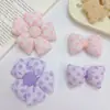 Accesorios de Lazo Rellenos de Tela Coloridos de Primavera y Verano Flores de Tela Estéreo Accesorios para el Cabello DIY para Niños Accesorios para Tocados