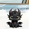 Transfronterizo Nuevo Lindo Dragón Negro Coche Colgante Espejo Retrovisor Llavero Colgante Decoración Hogar Fiesta Regalo