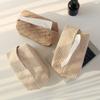 Caixa de Lenço Simples Estilo Japonês Sala de Estar de Casa Pousada Tecido de Algodão e Linho Estilo Côncavo Estilo ins Caixa de Papel Criativa para Desktop