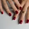 Esmalte de Uñas Acabado al por Mayor Color Sólido Clásico Monocolor Manicura Uñas Postizas Uñas Rectangulares Parches de Uñas Portátiles
