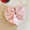 Goma para el pelo de corazón grande, Cuerda para el pelo de alta gama, Accesorios para el pelo, Accesorios para el pelo coreanos, Diadema de bola de pelo roja