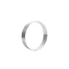 Anillo de Torre Redondo sin Agujeros de Acero Inoxidable 304 1.0 mm Anillo para Mousse Anillo para Pastel de Arroz Anillo para Tortilla Torre de Frutas y Queso