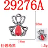 Estilo Oscuro de Moda Genial Colgante de Cruz Incrustada de Diamantes Araña de Ocho Garras Llavero Hecho a Mano Cadena para Teléfono Accesorio de Aleación Adorno
