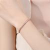 Pulsera de diamantes de una sola fila con diamantes estrellados de 3 mm con transmisión en vivo para mujer, estilo de lujo ligero y de moda simple, regalo que no se decolora para novias
