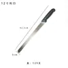 Cuchillo para pan de acero inoxidable con mango de plástico, cuchillo dentado para baguette, tostadas y pastel, hecho a medida para exportación transfronteriza