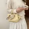 Bolsa Transversal Modelo Dumpling com Padrão de Lichia Vintage para Mulheres, Grande Capacidade Novo Modelo 2026, Bolsa Tote de Mão/Ombro de Alta Qualidade