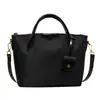 Bolsa de Ombro Grande Capacidade para Mulheres 2026 Nova Bolsa Tote Retrô de Mão Versátil Bolsa Grande de Tecido de Nylon Bolsa Transversal