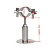 Abrazadera de Tubo Ajustable de Acero Inoxidable 304 con Base, Soporte Telescópico para Tubo, Soporte para Tubo, Abrazadera de Tubo, Sujetador de Tubo