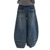 Jeans de Primavera y Otoño para Niñas 2026 Nuevos Casuales Estilo Coreano para Niñas Tallas Medianas y Grandes Pantalones Cargo Multibolsillos Patchwork Modernos