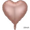Balão de amor cor metálica de 18 polegadas balão de filme de alumínio estrela de cinco pontas decoração de festa de casamento balão de cor com brilho metálico