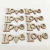 Cross-border Hot 50 um pacote de letras de madeira decorativas AMOR artesanato em madeira natural DIY feito à mão