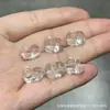 Coleção de Cristal Branco Natural, Contas de Abóbora, Contas de Flor de Maracujá, Acessórios Artesanais, Pulseiras DIY Feitas à Mão, Joias da Moda