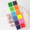 Graffiti para Pintura de Dedos en Jardín de Infancia, Pintura de Huellas de Dedos de 12 Colores para Niños, Almohadillas de Tinta para Pintura de Dedos, Ventas Directas de Fábrica