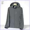 UPF50 Verano Anti-ultravioleta Transpirable Seda de Hielo Exterior Gorra Desmontable Abrigo Solar Holgado Traje Elástico