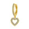 Getta Aros nasales de abeja con ojos de corazón con estrellas de perforación corporal de doble propósito para oreja y nariz, de Europa y América, transfronterizos, en stock