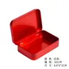En stock usar uña empaque de unidad USB caja de hierro pequeña caja de hojalata abatible logo caja de hierro rectangular venta al por mayor