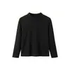 Camiseta Interior de Punto de Cuello Medio Antibacteriana Clase A para Niños, Top Térmico de Lana de Acetato, Ropa para Niños Personalización OEM