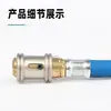Boquilla de bomba de aire para neumáticos de vapor, tubo de inflado, autoblocante, inflado rápido, tubo de manómetro de presión de neumáticos de cobre, barril, entrada de aire y tubo de extensión de inflado
